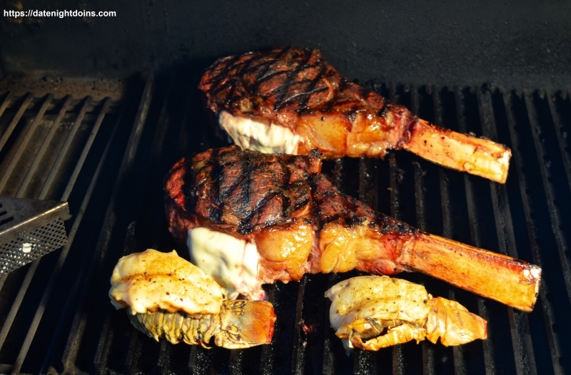 Tomahawk Cheese Steaks with Lobster
