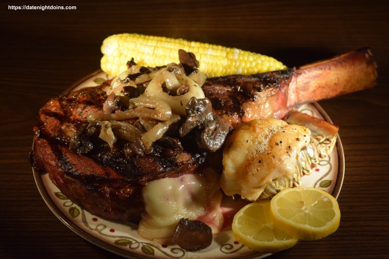 Tomahawk Cheese Steaks with Lobster