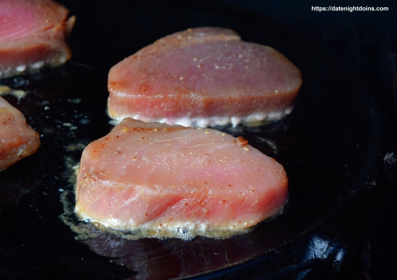 Honey Mustard Tuna Steaks