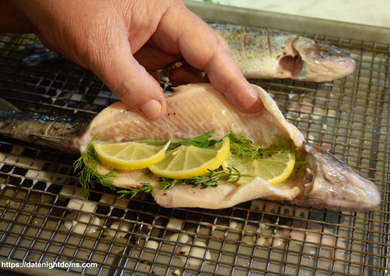 Grilled Trout Amandine